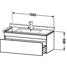 Тумба каштан 100 см Duravit DuraStyle DS638905353