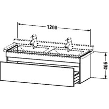 Тумба орех 120 см Duravit DuraStyle DS639007979