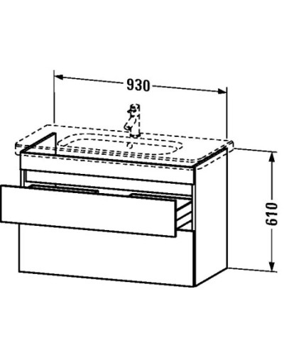 Тумба лен 93 см Duravit DuraStyle DS648207575