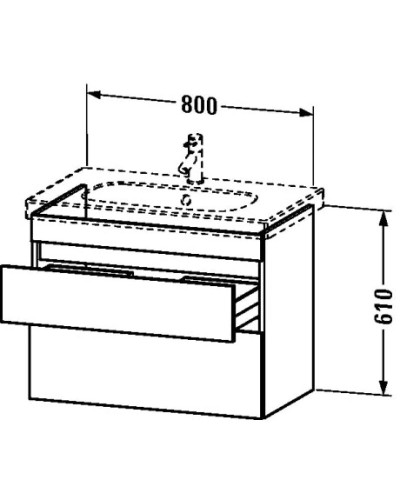 Тумба лен 80 см Duravit DuraStyle DS648407575