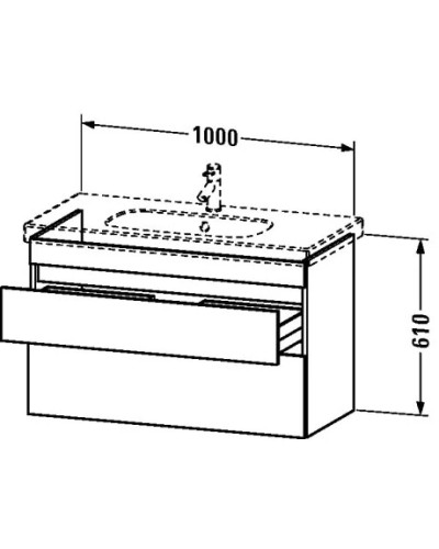 Тумба орех 100 см Duravit DuraStyle DS648507979