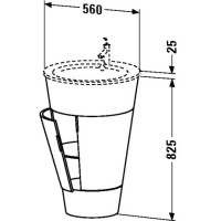 Тумба американский орех 56 см Duravit Starck S1952001313