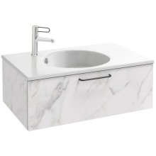 Тумба белый мрамор 80 см Jacob Delafon Odeon Rive Gauche EB2515-R9-NR4