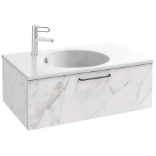 Тумба белый мрамор 80 см Jacob Delafon Odeon Rive Gauche EB2515-R9-NR4