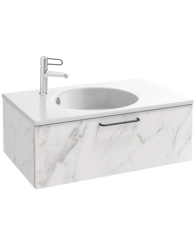 Тумба белый мрамор 80 см Jacob Delafon Odeon Rive Gauche EB2515-R9-NR4