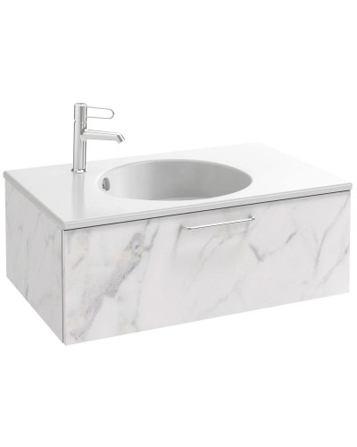 Тумба белый мрамор 80 см Jacob Delafon Odeon Rive Gauche EB2515-R5-NR4