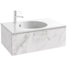 Тумба белый мрамор 80 см Jacob Delafon Odeon Rive Gauche EB2515-R6-NR4
