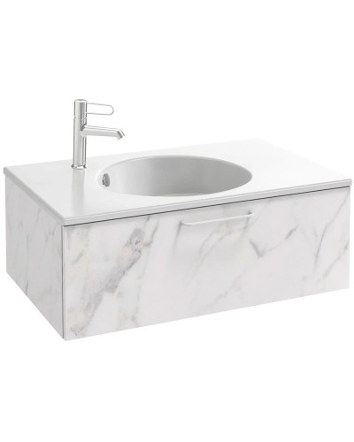 Тумба белый мрамор 80 см Jacob Delafon Odeon Rive Gauche EB2515-R6-NR4