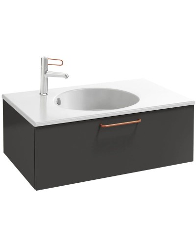 Тумба серый антрацит 80 см Jacob Delafon Odeon Rive Gauche EB2515-R7-N14