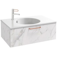 Тумба белый мрамор 80 см Jacob Delafon Odeon Rive Gauche EB2515-R7-NR4