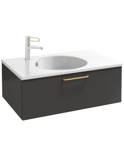 Тумба серый антрацит 80 см Jacob Delafon Odeon Rive Gauche EB2515-R8-N14