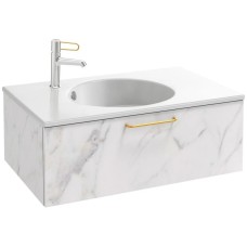 Тумба белый мрамор 80 см Jacob Delafon Odeon Rive Gauche EB2515-R8-NR4