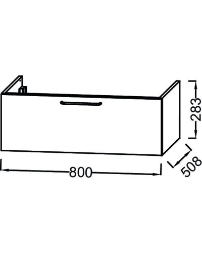 Тумба белый глянец 80 см Jacob Delafon Odeon Rive Gauche EB2515-R5-G1C