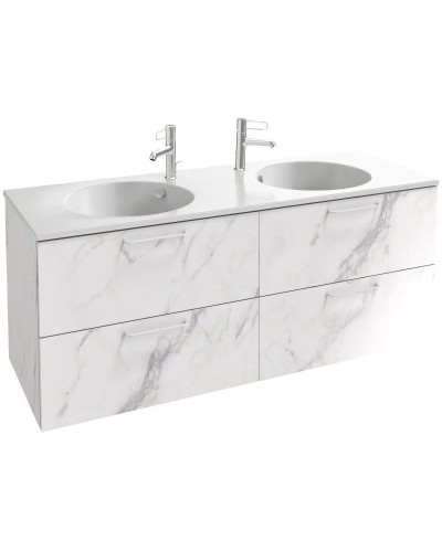 Тумба белый мрамор 140 см Jacob Delafon Odeon Rive Gauche EB2526-R6-NR4