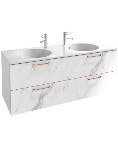 Тумба белый мрамор 140 см Jacob Delafon Odeon Rive Gauche EB2526-R7-NR4