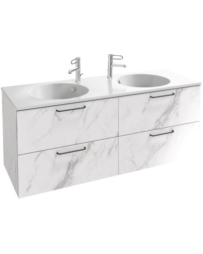 Тумба белый мрамор 140 см Jacob Delafon Odeon Rive Gauche EB2526-R9-NR4