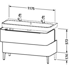 Тумба лен 117,5 см Duravit Happy D.2 H2637507575