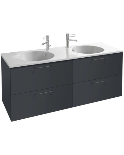 Тумба серый антрацит матовый 140 см Jacob Delafon Odeon Rive Gauche EB2526-R9-M53