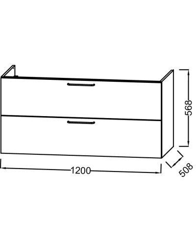 Тумба белый мрамор 120 см Jacob Delafon Odeon Rive Gauche EB2525-R6-NR4