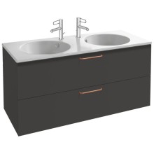 Тумба серый антрацит матовый 120 см Jacob Delafon Odeon Rive Gauche EB2525-R7-M53