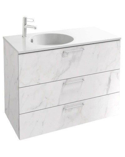 Тумба белый мрамор 100 см Jacob Delafon Odeon Rive Gauche EB2534-R5-NR4