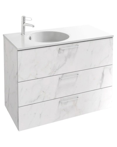 Тумба белый мрамор 100 см Jacob Delafon Odeon Rive Gauche EB2534-R6-NR4