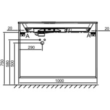 Тумба белый глянец 100 см Jacob Delafon Odeon Rive Gauche EB2534-R6-G1C