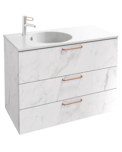Тумба белый мрамор 100 см Jacob Delafon Odeon Rive Gauche EB2534-R7-NR4