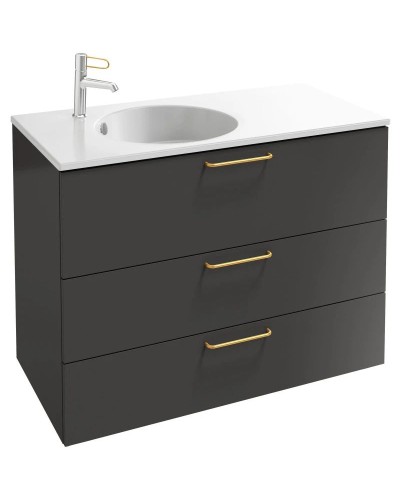 Тумба серый антрацит 100 см Jacob Delafon Odeon Rive Gauche EB2534-R8-N14