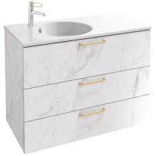 Тумба белый мрамор 100 см Jacob Delafon Odeon Rive Gauche EB2534-R8-NR4