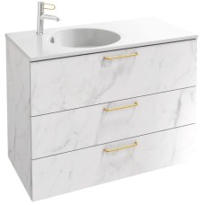 Тумба белый мрамор 100 см Jacob Delafon Odeon Rive Gauche EB2534-R8-NR4