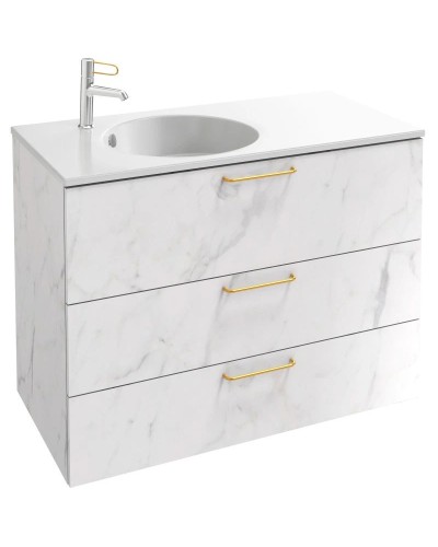 Тумба белый мрамор 100 см Jacob Delafon Odeon Rive Gauche EB2534-R8-NR4