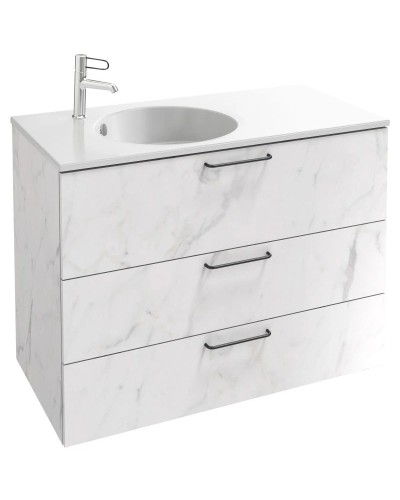 Тумба белый мрамор 100 см Jacob Delafon Odeon Rive Gauche EB2534-R9-NR4