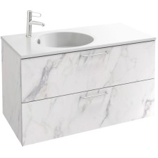 Тумба белый мрамор 100 см Jacob Delafon Odeon Rive Gauche EB2524-R5-NR4