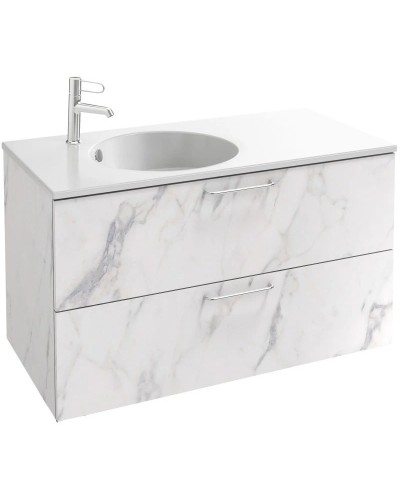 Тумба белый мрамор 100 см Jacob Delafon Odeon Rive Gauche EB2524-R5-NR4