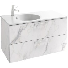 Тумба белый мрамор 100 см Jacob Delafon Odeon Rive Gauche EB2524-R6-NR4