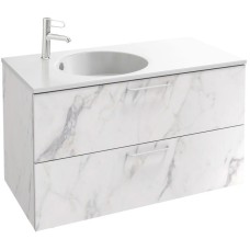 Тумба белый мрамор 100 см Jacob Delafon Odeon Rive Gauche EB2524-R6-NR4