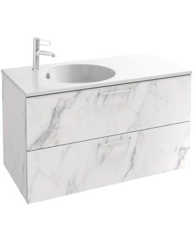 Тумба белый мрамор 100 см Jacob Delafon Odeon Rive Gauche EB2524-R6-NR4