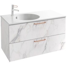 Тумба белый мрамор 100 см Jacob Delafon Odeon Rive Gauche EB2524-R7-NR4