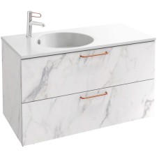 Тумба белый мрамор 100 см Jacob Delafon Odeon Rive Gauche EB2524-R7-NR4