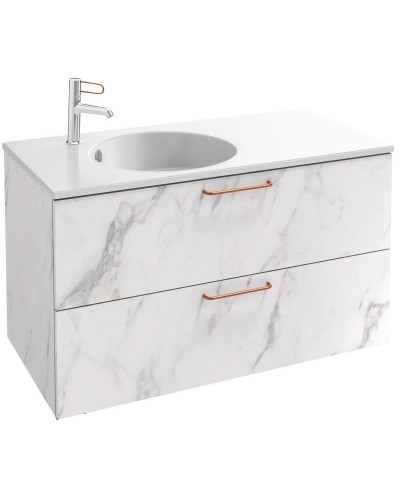 Тумба белый мрамор 100 см Jacob Delafon Odeon Rive Gauche EB2524-R7-NR4