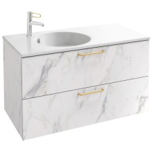 Тумба белый мрамор 100 см Jacob Delafon Odeon Rive Gauche EB2524-R8-NR4