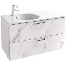 Тумба белый мрамор 100 см Jacob Delafon Odeon Rive Gauche EB2524-R9-NR4