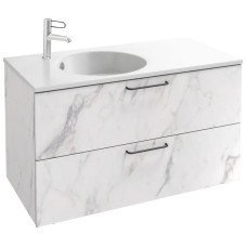 Тумба белый мрамор 100 см Jacob Delafon Odeon Rive Gauche EB2524-R9-NR4