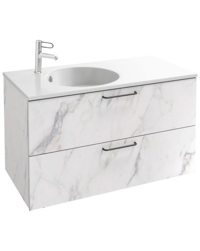Тумба белый мрамор 100 см Jacob Delafon Odeon Rive Gauche EB2524-R9-NR4