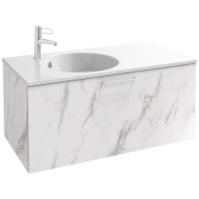 Тумба белый мрамор 100 см Jacob Delafon Odeon Rive Gauche EB2514-R6-NR4
