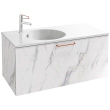 Тумба белый мрамор 100 см Jacob Delafon Odeon Rive Gauche EB2514-R7-NR4