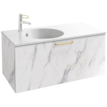 Тумба белый мрамор 100 см Jacob Delafon Odeon Rive Gauche EB2514-R8-NR4