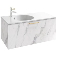 Тумба белый мрамор 100 см Jacob Delafon Odeon Rive Gauche EB2514-R8-NR4