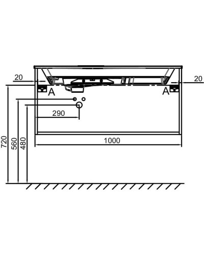 Тумба белый 100 см Jacob Delafon Odeon Rive Gauche EB2514-R8-N18
